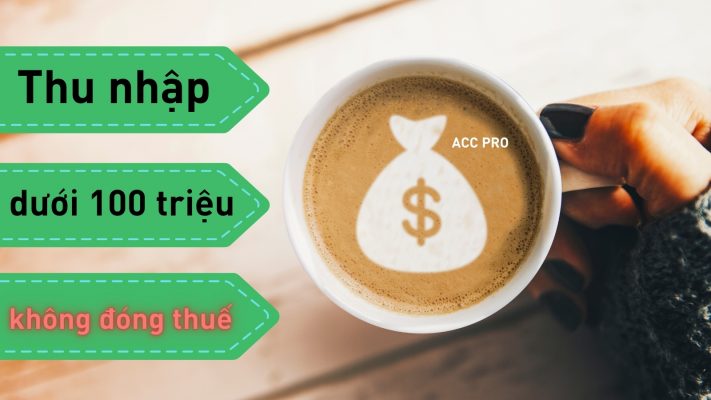 Thu nhập dưới 100 triệu không phải đóng thuế