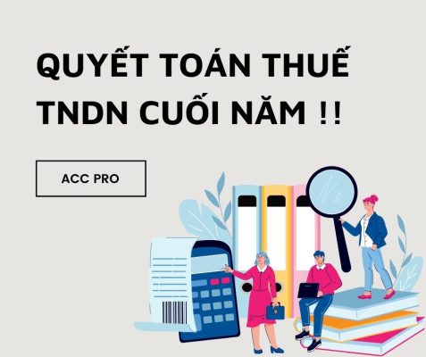 Quyết toán thuế TNDN cuối năm