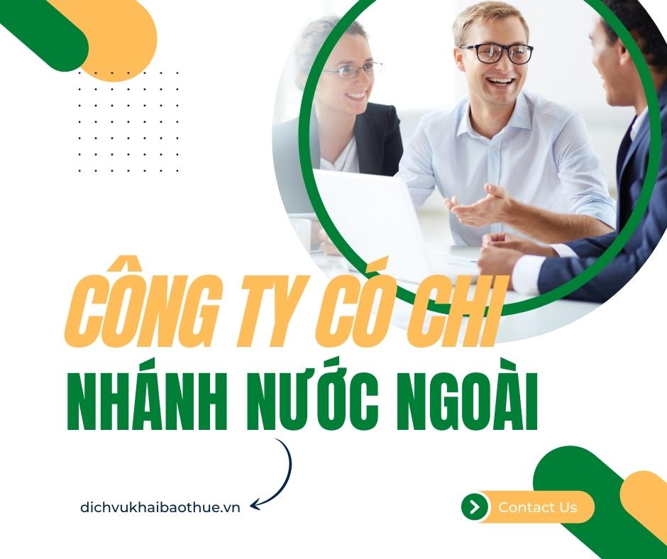 công ty có chi nhánh nước ngoài