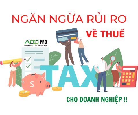 rủi ro về thuế cho doanh nghiệp