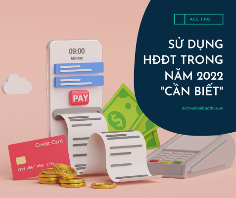 sử dụng hóa đơn điện tử trong năm 2022