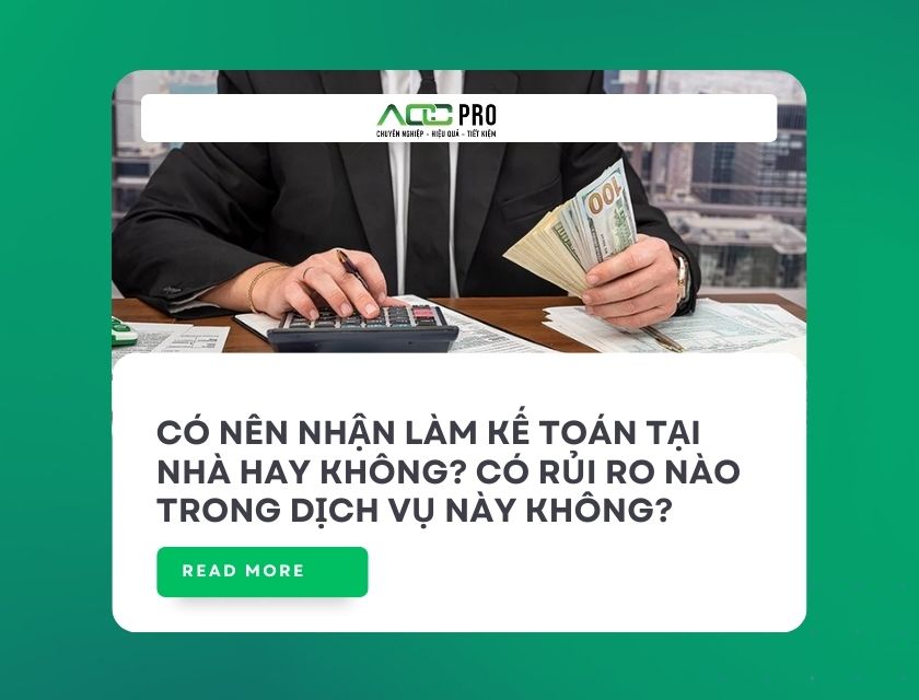 Nhận làm kế toán tại nhà