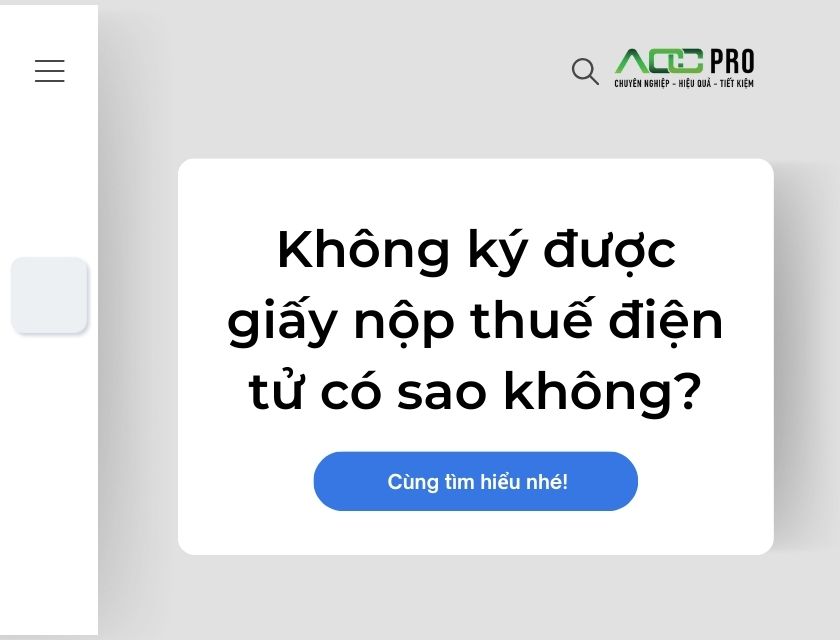 Giải pháp không nộp được thuế qua mạng?