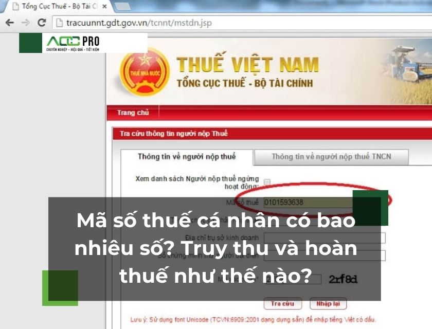 Mã số thuế cá nhân