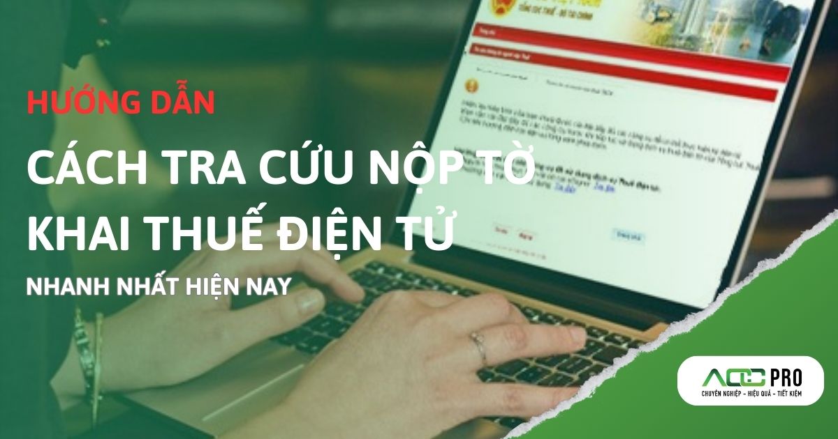 cách tra cứu nộp tờ khai thuế điện tử