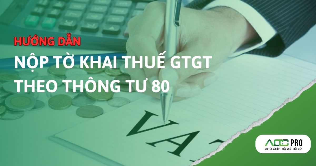 nộp tờ khai thuế GTGT