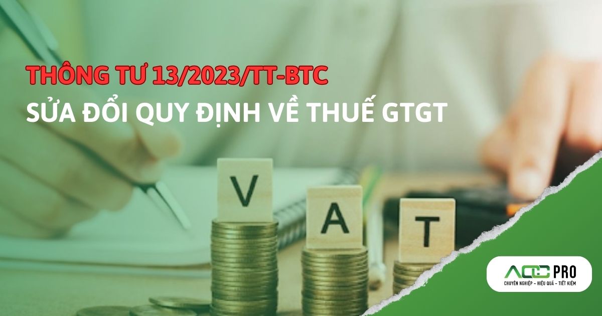 Thông tư 13/2023/TT-BTC