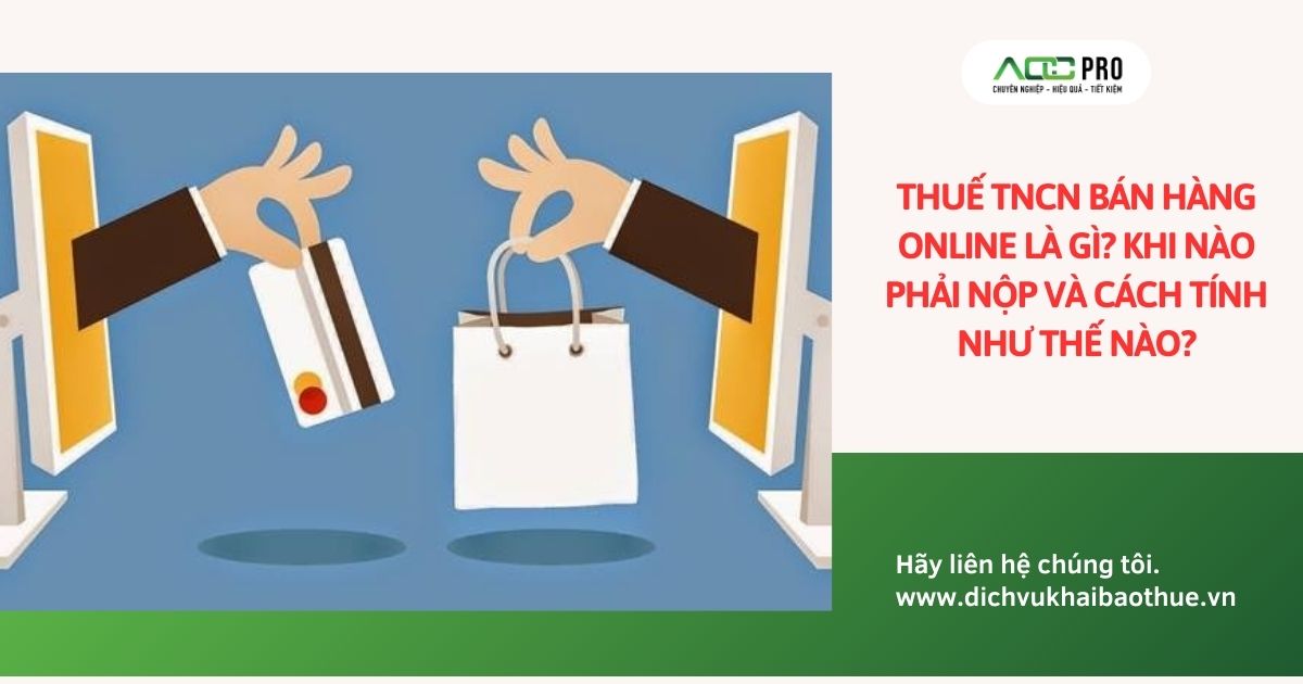 thuế TNCN bán hàng online