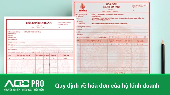 nội dung quy định về hóa đơn của hộ kinh doanh