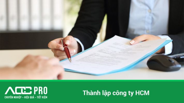 hồ sơ thành lập công ty HCM
